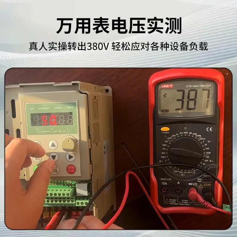 For 220V to 380V Inverter Single Phase to Three Phase Converter for Household Mixer Water Pump Motor Voltage Boost