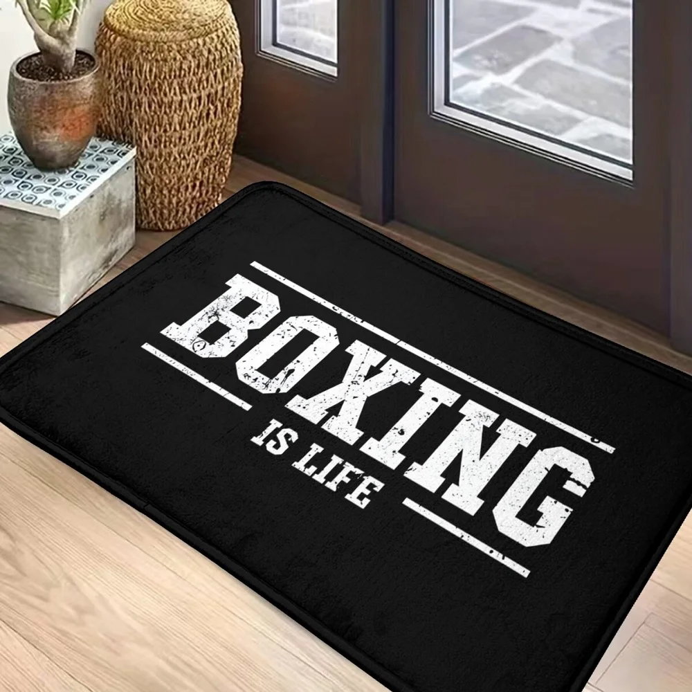 Boxing Is Life Entrance Doormat Carpet for Bedroom Living Room Hallway Balcony Area Rug Anti-slip Soft Floor Mat Home Decoration