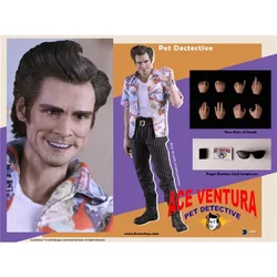 Goods in Stock 100% Original Asmus Toys ACE01 Jim Carrey 1/6 Authentic Movie Character Model Art Collection Toy Gift