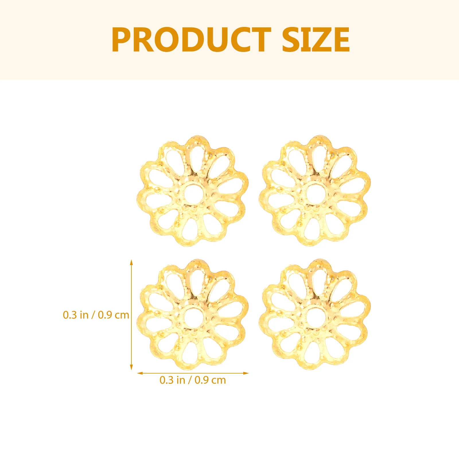 

1200Pcs Metal Flower Bead Caps Bead End Caps for Jewelry Making DIY Bracelets Necklaces Craft Materials Jewelry Making Charms