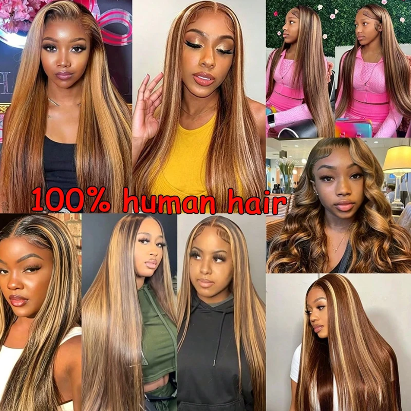 Highlight Bone Straight Human Hair Bundles Raw Virgin Hair P427 Colored Ombre Honey Blonde 100% Vietnamese Human Hair Extensions