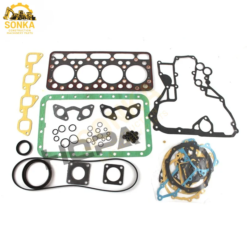 For Kubota V1702 TRACTOR L275 L295DT L295F L305DT Engine Overhaul Rebuild Kit Piston Liner Main Bearing Gasket Kit 15201-21110