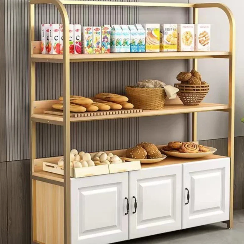 Online celebrity Food and Bread Cake Shop Zhongdao Cabinet Side Cabinet Sweet Shop Practical Shelf Pastry Display Shelf