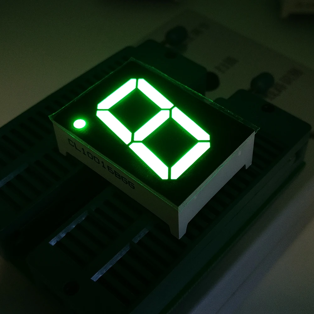 New 1 Bit 1 inch Digital Tube LED Display High Red/Blue/White/Green/Yellow/Yellow Green Light 7 Segment Common Anode/Cathode