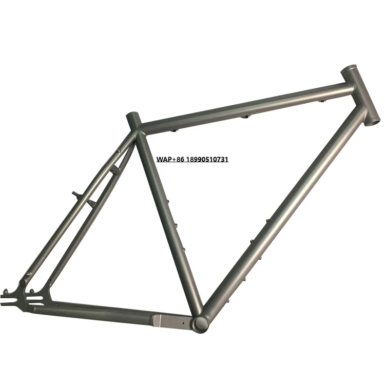 

Tapered Head Tube Titanium Fixed Gear Bike Frame in Custom Size