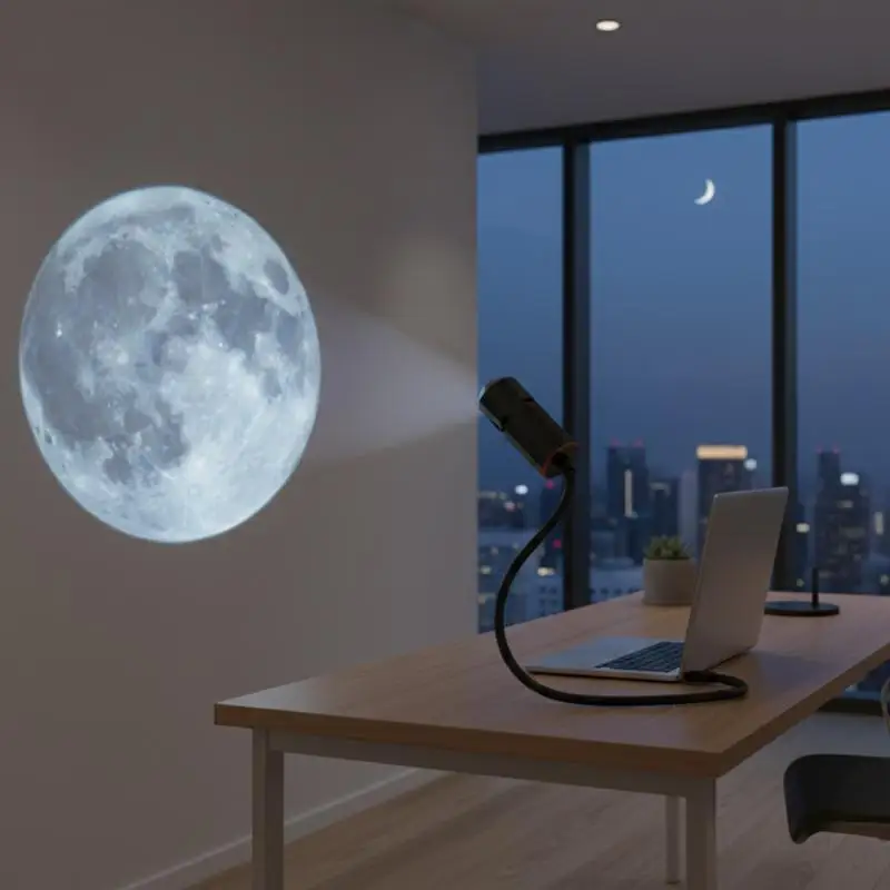 USB Powered Galaxy Starry Sky Projector Lamp Ceiling Wall Decor Room Ambient Night Light