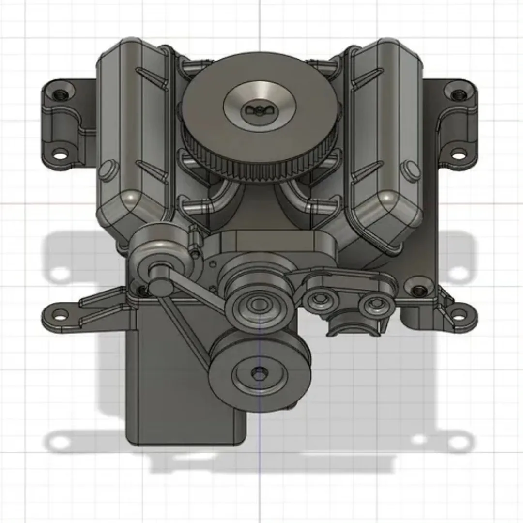 1/10 RC Off Road Crawler Vehicle Simulated Engine Decor Custom Model Number For VP VS4‑10 Decorative Styling Upgrade Parts