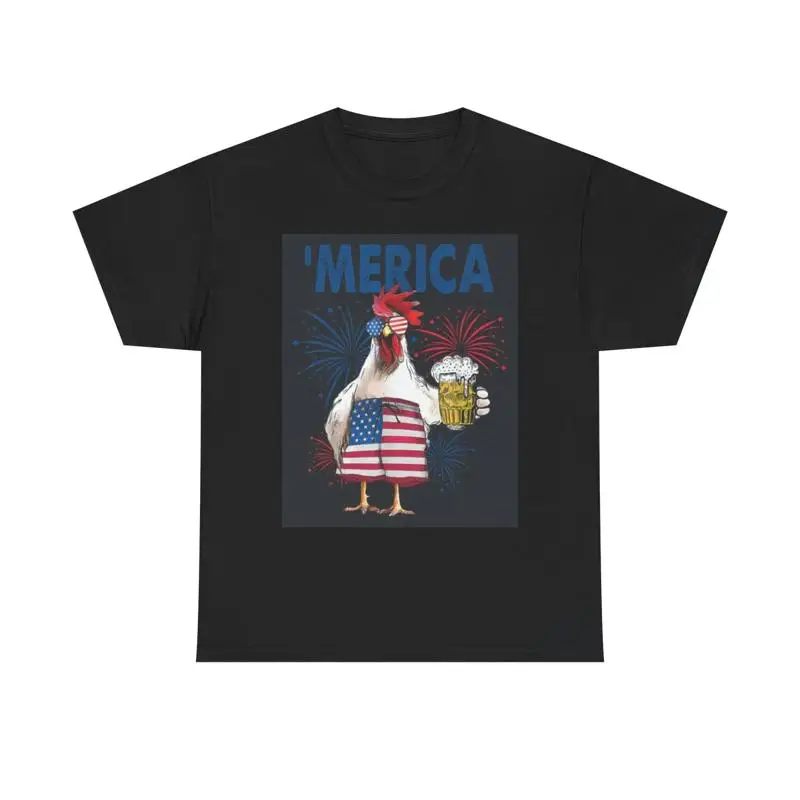 Merica T Shirt Funny Beer And  Heavy Cotton