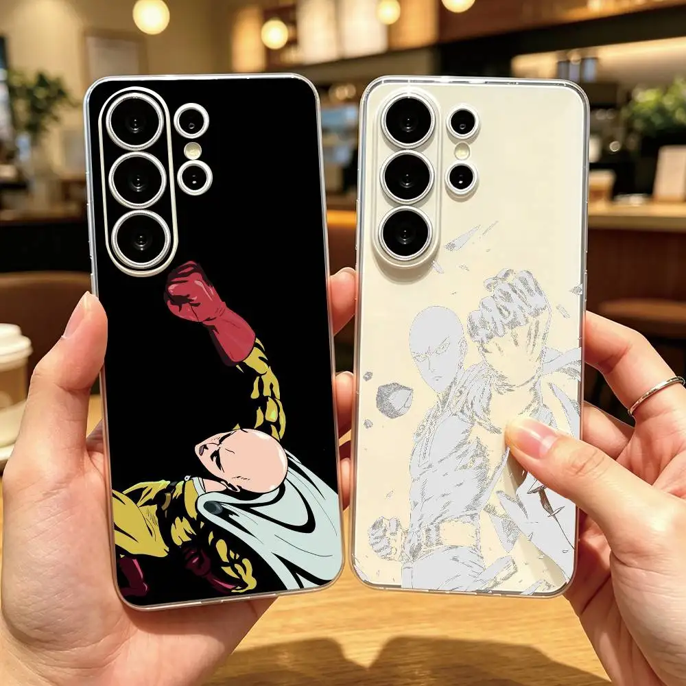 One Punch Man Saitama  Phone Case For Samsung S25,S24,S21,S22,S23,S30,Ultra,S20,Plus,Fe Transparent Cover Gift