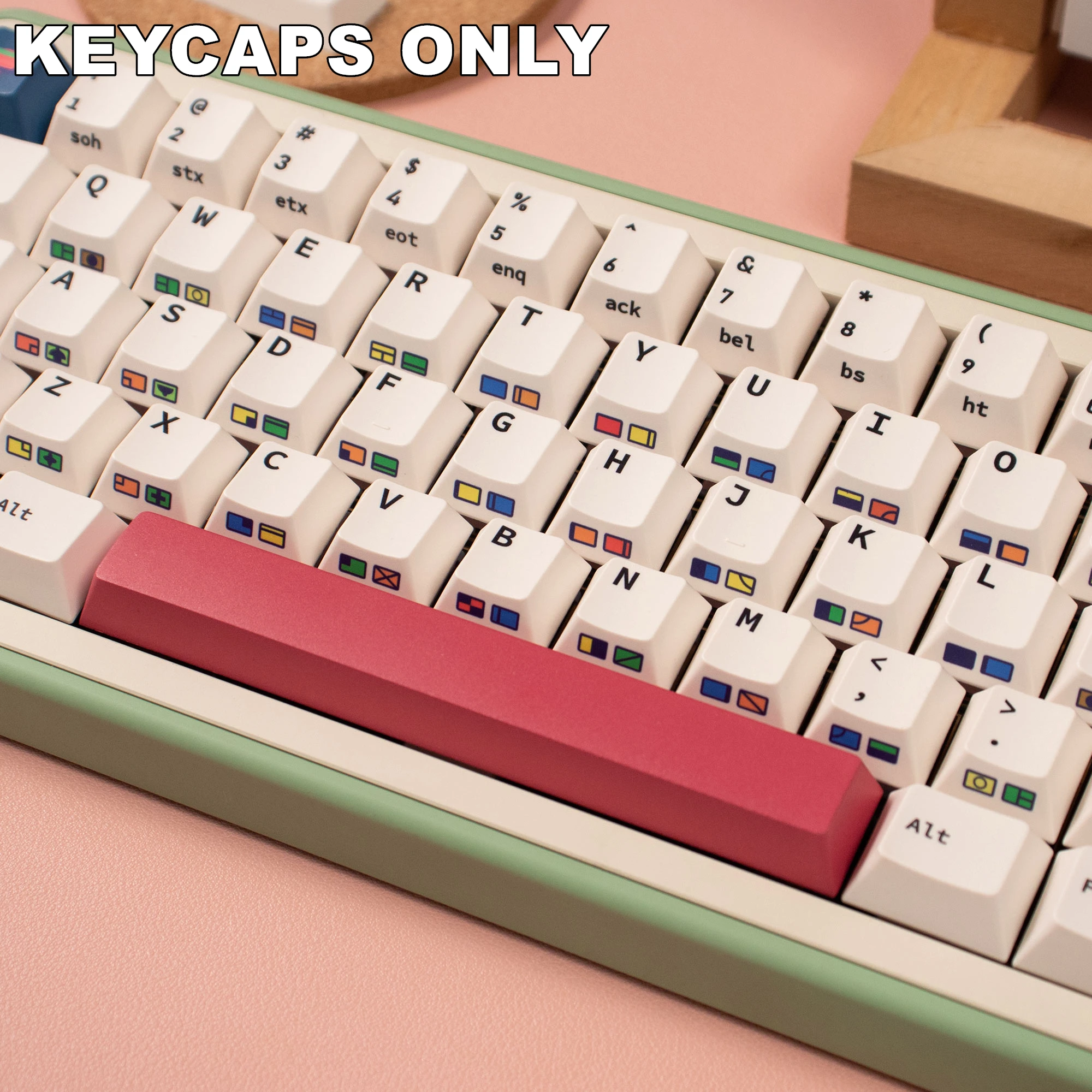 Imagem -05 - Dye-sublimated Keycaps Grupo 147 Teclas C64 r2 Pbt Cherry Gateron Switch Kit Teclado Mecânico Perfil Cereja