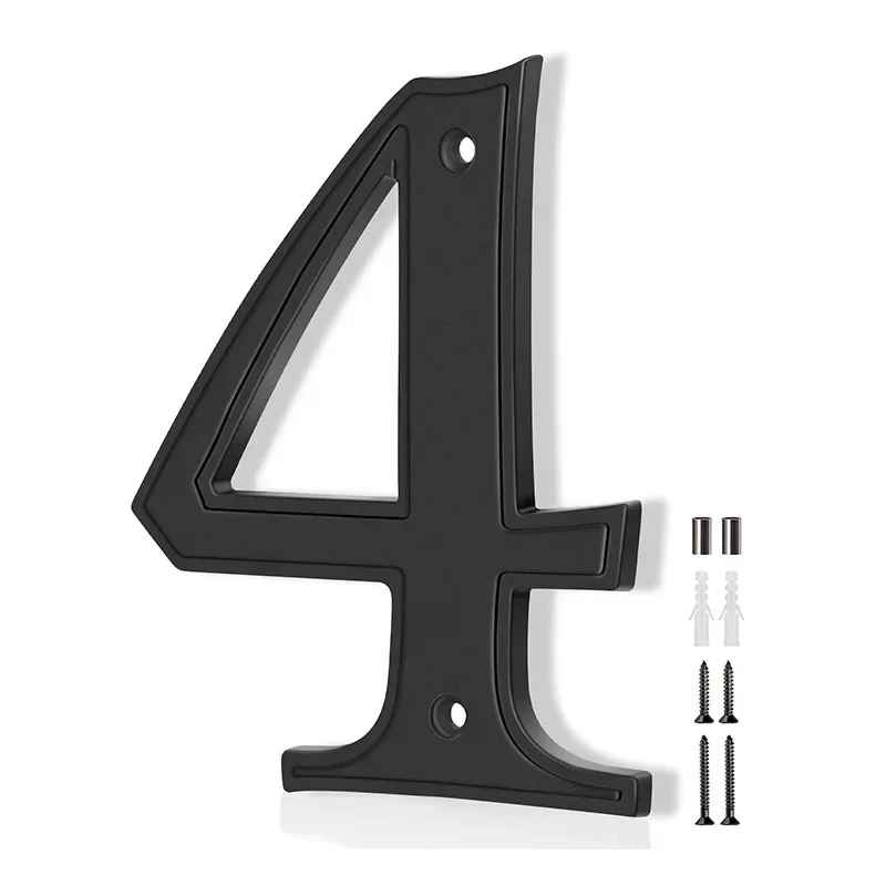 5 Inch Metal House Numbers for Outside, Modern Address Numbers for House, Anti-Rust Door Numbers for Front Door Garden Mailbox