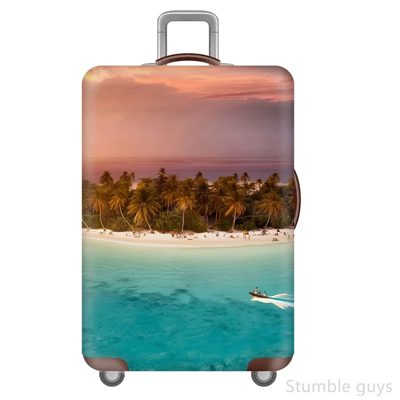 

Elastic Travel Suitcase Cover Protective Dustproof Washable Luggage Protector Durable Accessory Airplane And Road Travel