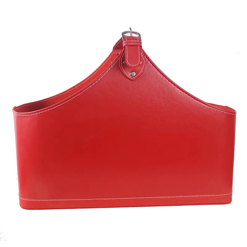 

Extra Large Leather Gift Basket, Star Rated Hotel Christmas And New Year's Goods Carrying Basket, Large Capacity Storage Basket