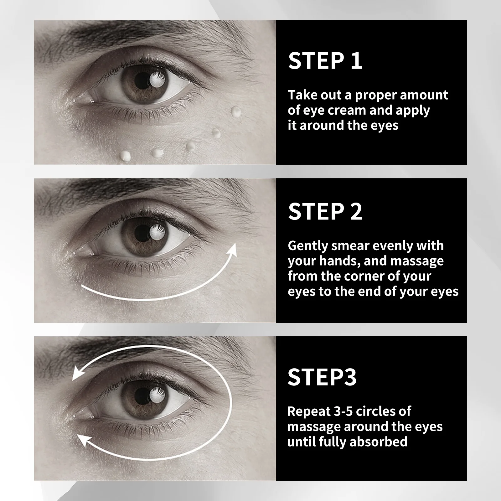 EELHOE مكافحة الشيخوخة كريم عين الرجال تشديد حاجز الجلد إصلاح الرعاية الترطيب العميق الهالات السوداء وأكياس العين كريم مرطب 7 مللي