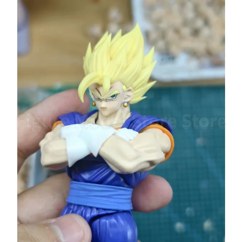متوفر في المخزون HM HMYR لعبة دراغون بول S.H.Figuarts SHF سوبر فيوجن المحارب فيجيتو رؤساء اكسسوارات أنيمي عمل أرقام اللعب نماذج