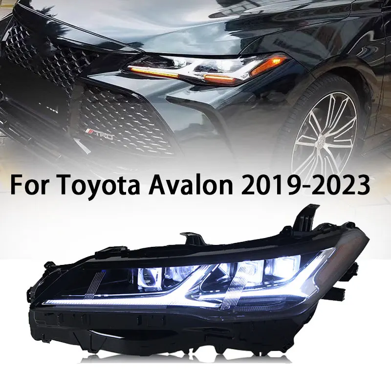 

Фара для Toyota Avalon светодиодный фара 2019-2023 фары Avalon DRL сигнал поворота фара дальнего света объектив проектора Angel Eye