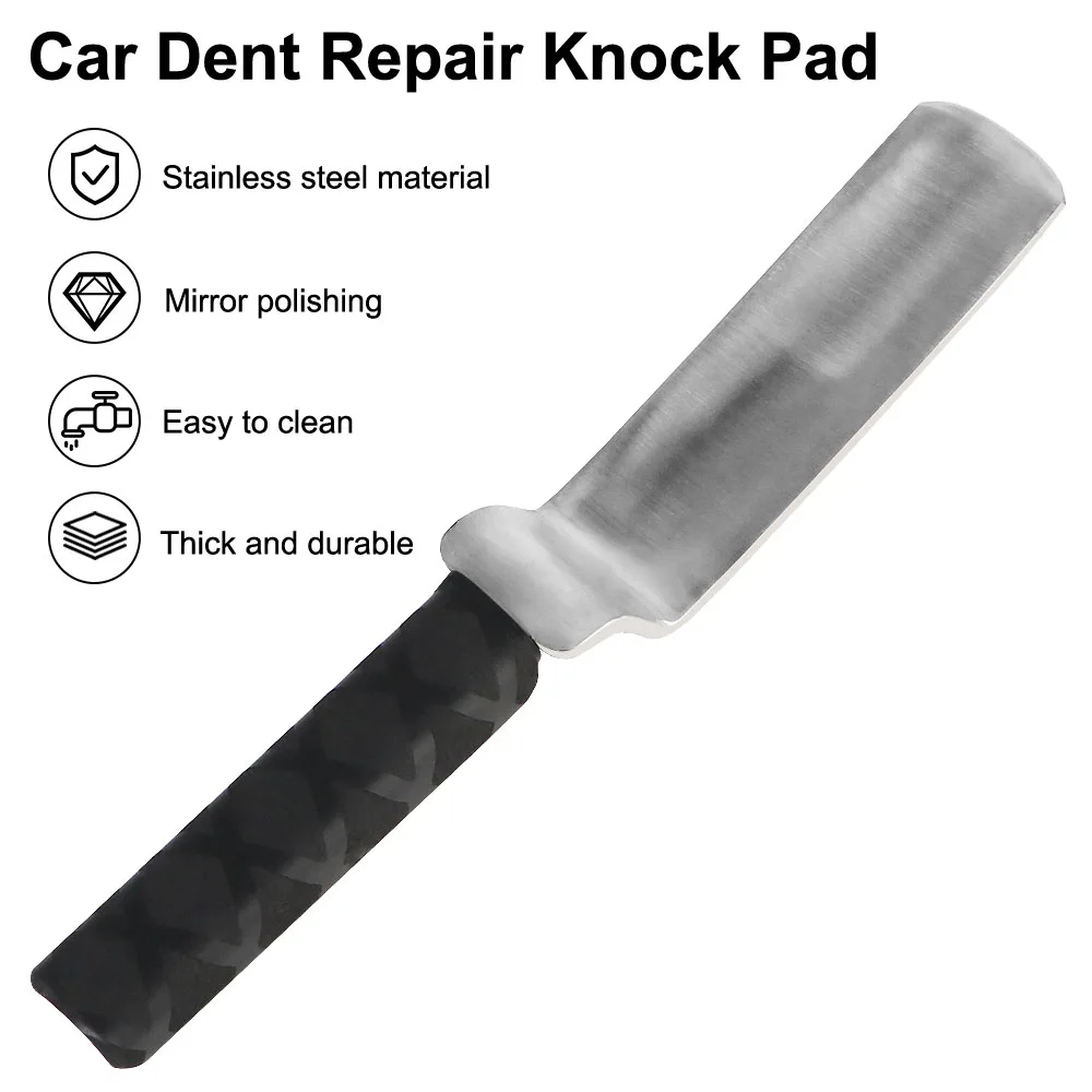 Car Dent Repair Tool Leveling Flapping Pad Rubber Handle Paintless Dent Repairing Knock Pad Body Dent Removal Z-Type