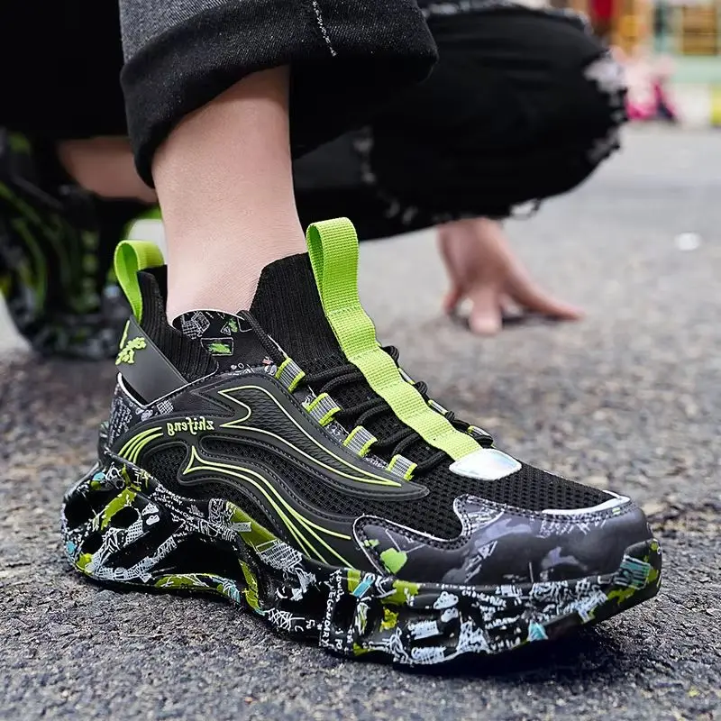 

Men's Breathable Casual Sneakers Luxury Trainer Fashion Loafers Comfortable Running Shoes Race Tenis