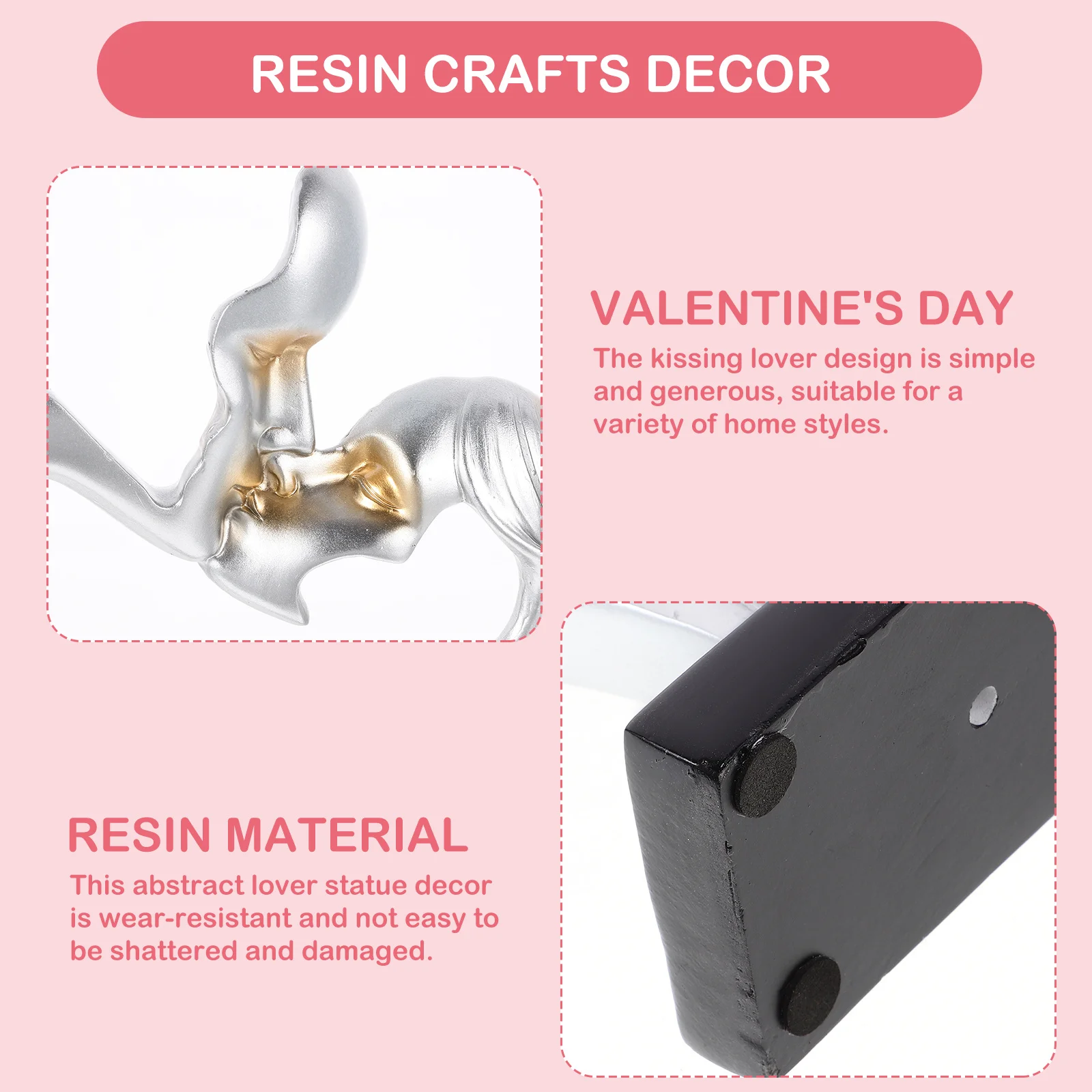 

Minimalist Resin Lover Sculpture Decoration Abstract Couple Statue for Living Room Bedroom Desk Home Decor Wedding Anniversary