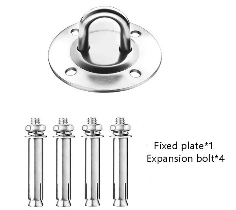 1Set Stainless Steel Ceiling Hanging Kit Anchor Suspension Bracket Hook Hanger For Yoga Hammock Sex Swing  Chair Sandbag