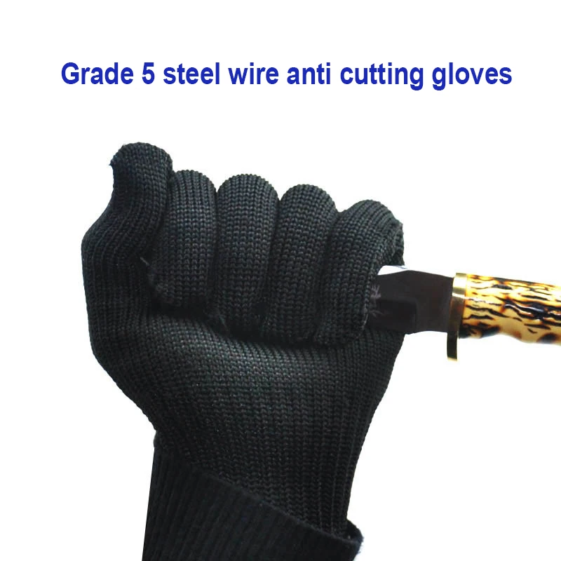 Grade 5 anti cutting gloves Steel wire anti cutting multi-purpose anti cutting outdoor protection Steel wire reinforced gloves