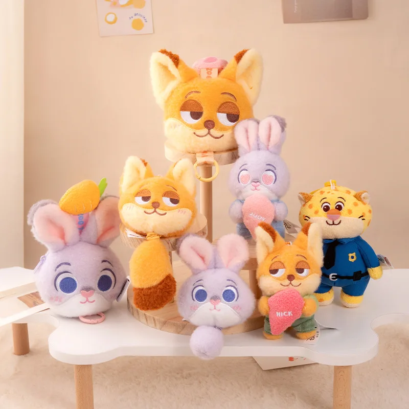 

Genuine Disney Zootopia Judy Nick Leopard Police Officer Plush Doll Pendant Keychain Pendant Birthday Gift