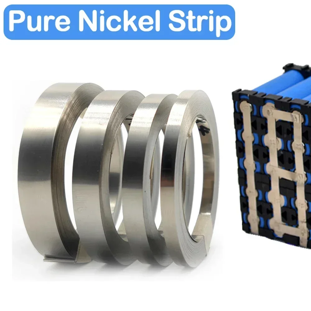 

10m/Roll Pure Nickel Strip 18650 Li-ion Battery Connector Spot Welder Steel Belt Welding Machine Accessories Nickel Strips