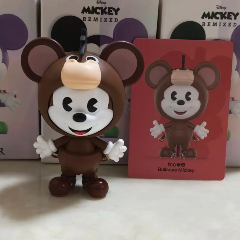 本物のポップマート ディズニー ミッキー リミックス ミッキー ミーツ ピクサー シリーズ フィギュア ブラインドボックス 女の子への誕生日プレゼント ミステリーボックス グルー