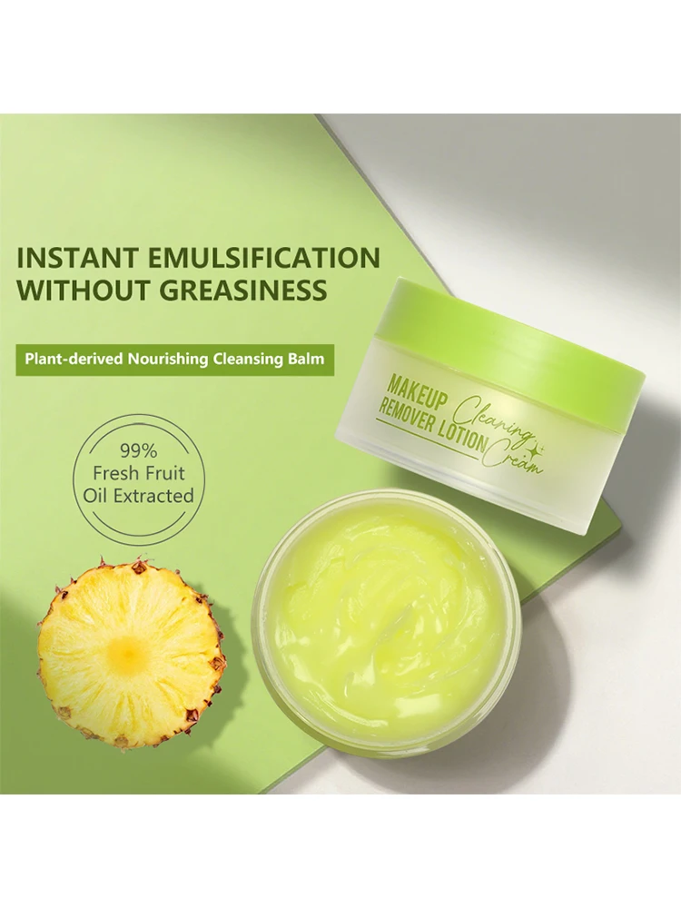 Ce baume nettoyant doux a un parfum fruité rafraîchissant, s'émulsionne instantanément, n'est pas gras et élimine efficacement le maquillage.