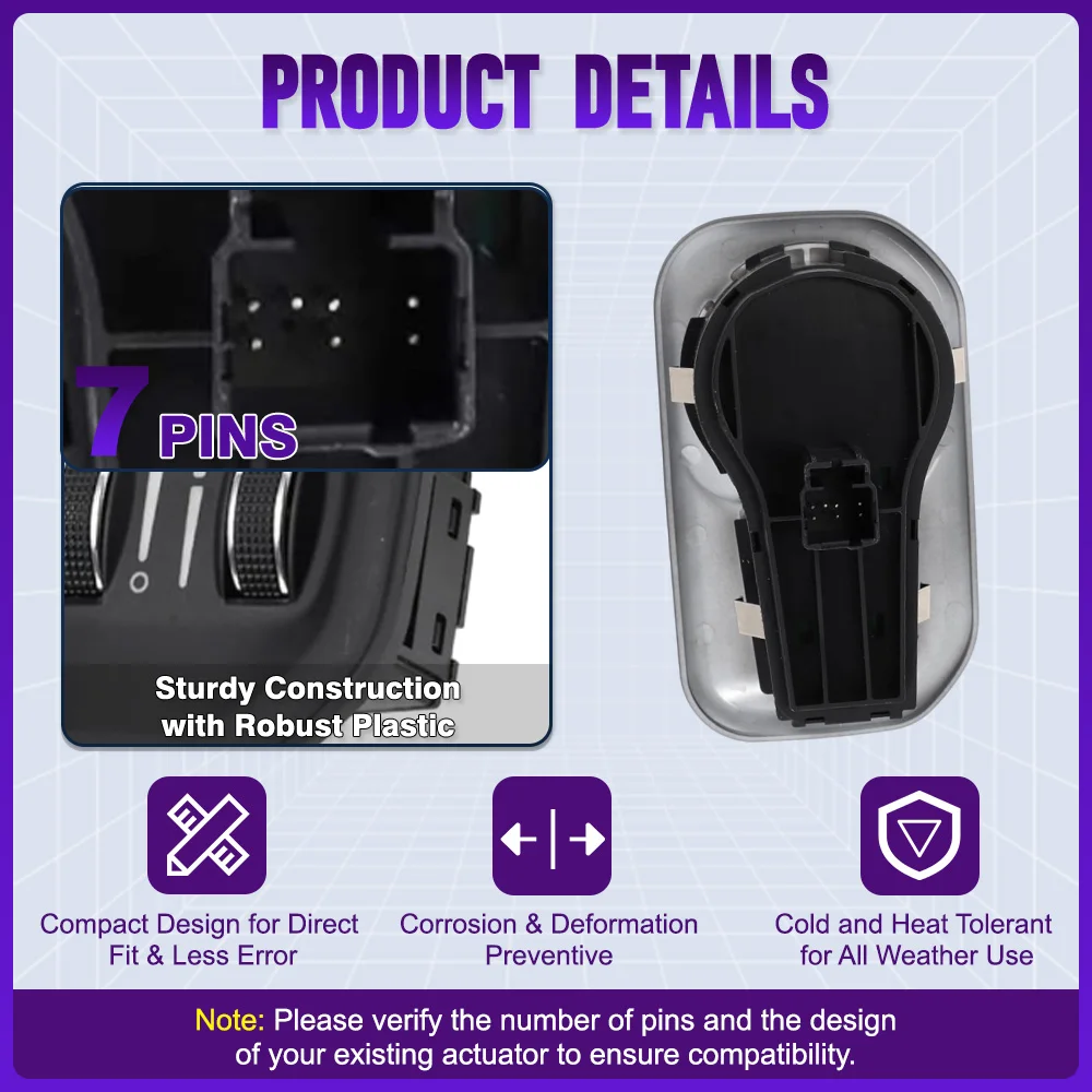 Interruptor de Control de lámpara antiniebla de faro automático para Ram 1500 2500 3500 2019 2020 2021 2022 68156064AC 68156064AB