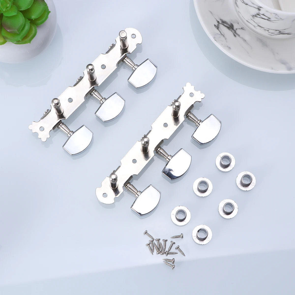 

2pcs Guitar Tuner Acoustic Classical Machine Heads 35mm Shaft Center Distance Durable Pegs Accessories Guitar Parts