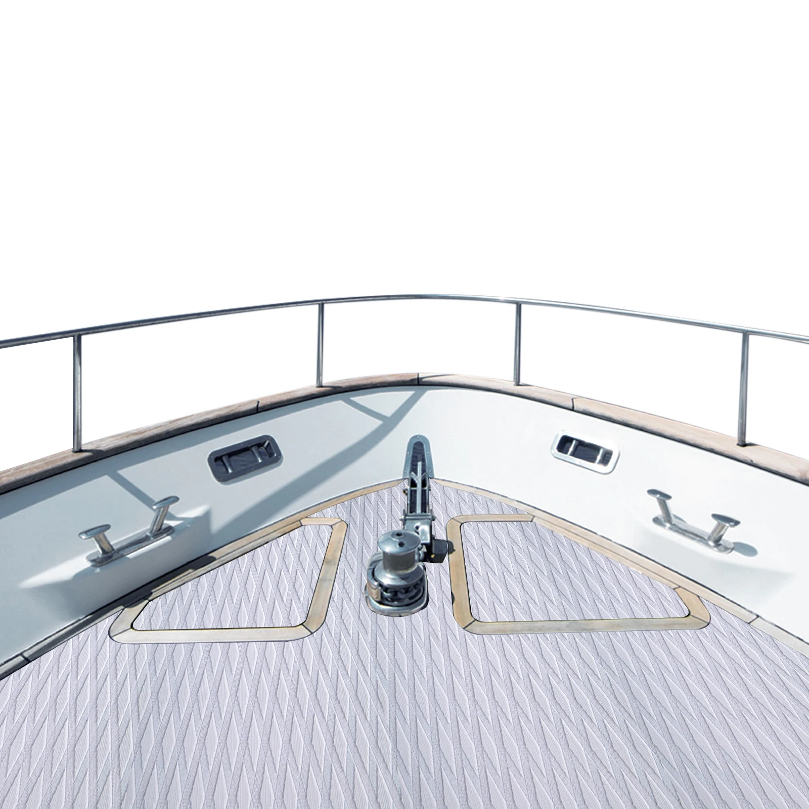 Grey Boat Decking Self-Adhesive Non-Skid Mat EVA Boat Flooring Mat Boat Non-Skid Carpet 230*55cm