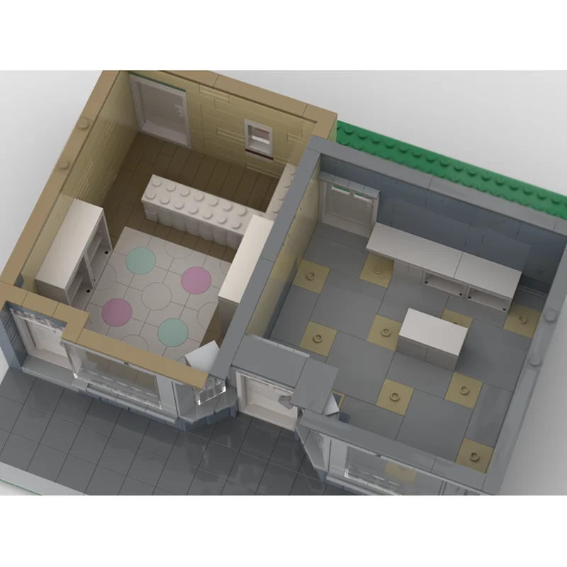 مدينة عرض الشارع نموذج Moc قوالب بناء وحدات متجر المدينة الصغيرة نموذج التكنولوجيا وحدات كتل عيد الميلاد مجموعة لتقوم بها بنفسك لعبة الهدايا #4