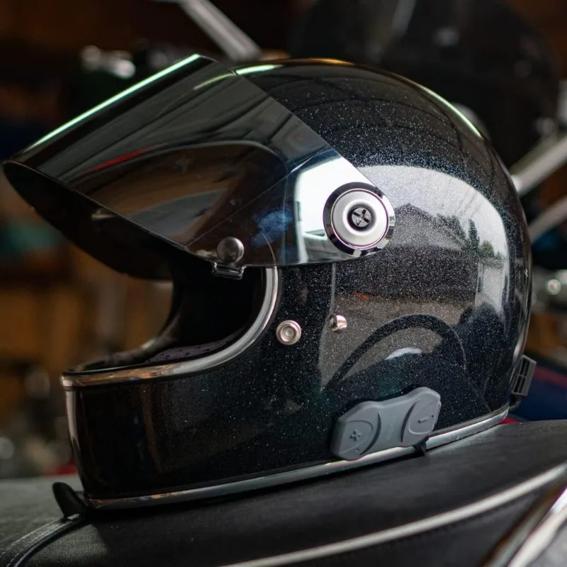 SMH10R Low Profile Motorcycle Bluetooth Headset and Intercom Pack - SMH10RD-01,Black,Medium