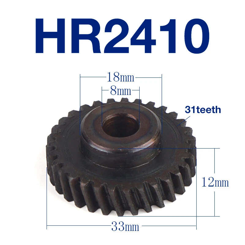 

Gear Parts for Makita HR2410 Hammer 31teeth Power Tools Gears Flower Teeth Small Flat Teeth Accessories Replacement