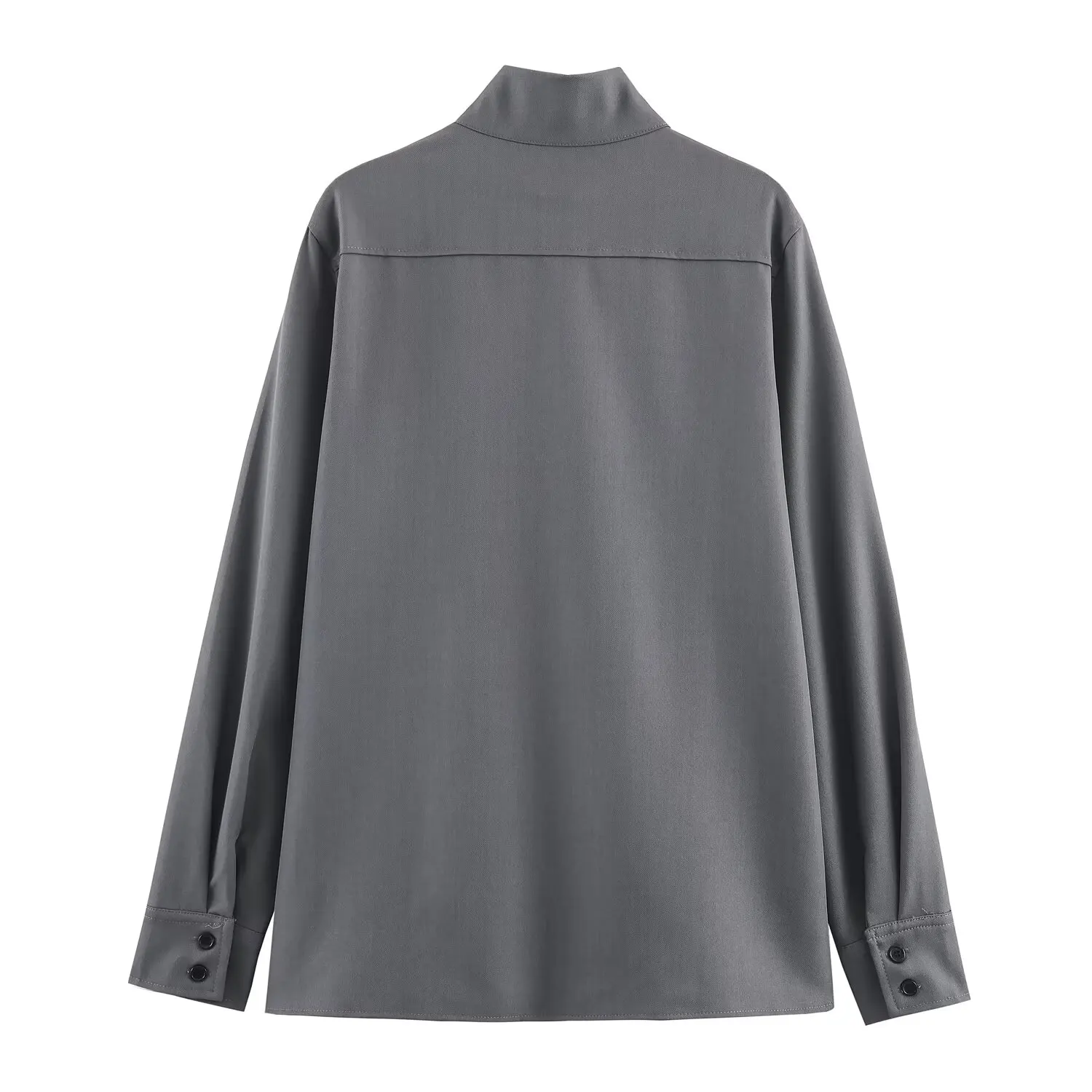 قميص نسائي بأكمام طويلة وصل حديثًا لعام 2025 قميص نسائي عصري بياقة واقفة