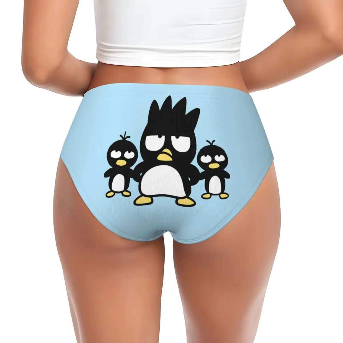 Custom Womens Bad Badtz Maru Xo Cute Cartoon Panties Underwear Female Breathable Briefs Underpants