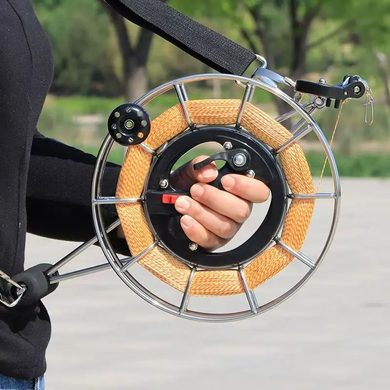 Handline Fishing Wheel, Kite Boat Fishing, Stainless Steel Material, Handbrake Anti Reverse Large Bearing, Quiet Burable Fishing