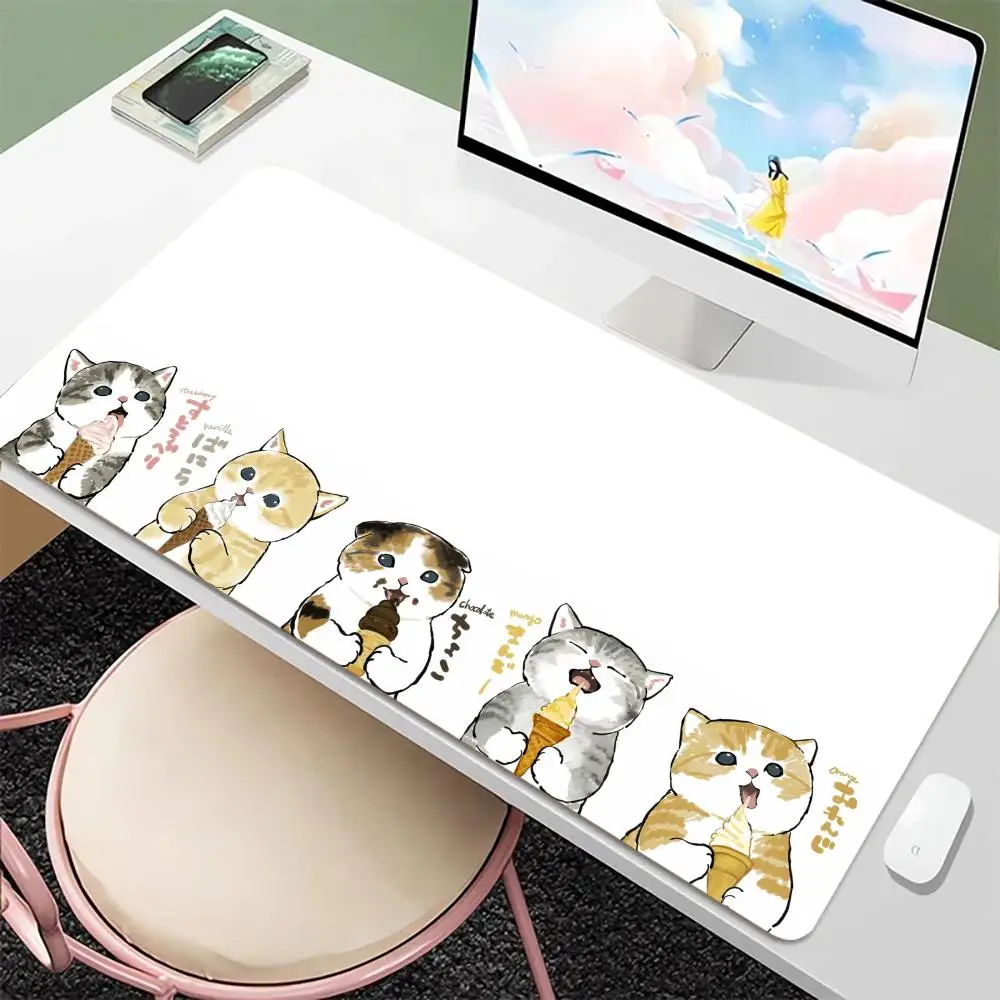 

Cute little cat Mouse Pad Large Gaming MousePad Anti-Slip Rubber Base Extended Desk Mat HD Gamer Office Use Computer Accessories