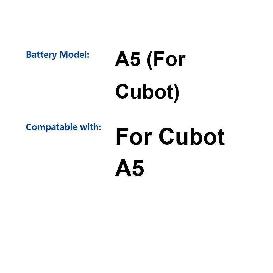 

3000 мАч для Cubot A5, долговечный, хороший, низкотемпературный аккумулятор для мобильного телефона