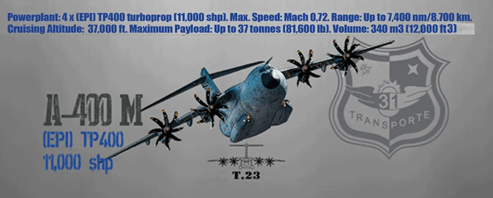 القوات الجوية الإسبانية 31th الجناح A-400M النقل الطائرات تي شيرت جديد 100% القطن قصير الأكمام س الرقبة تي شيرت عادية رجالي