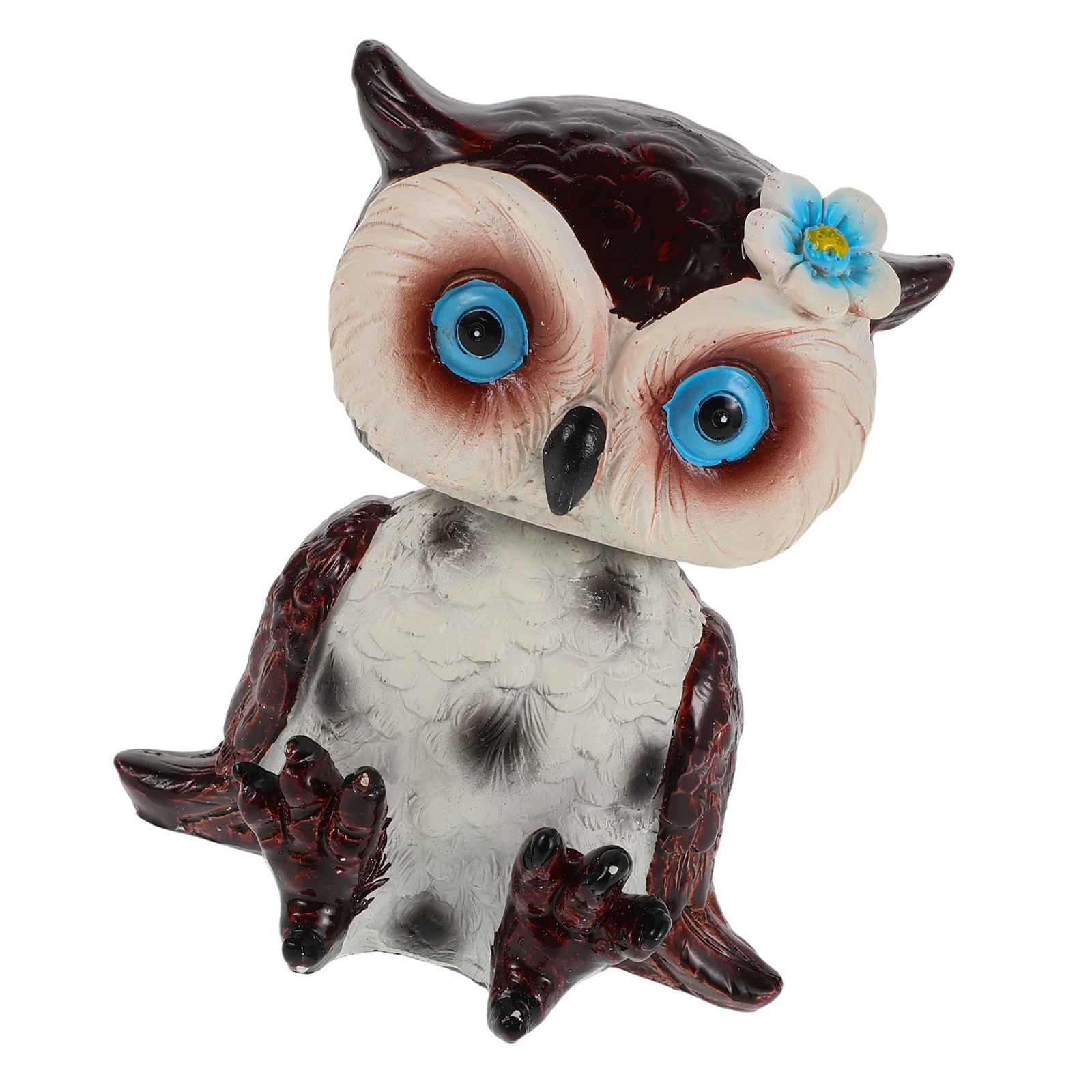 

Cute Cartoon Owl Figurine Resin Home Decor Statue for Living Room Office Desk Car Interior Decorations