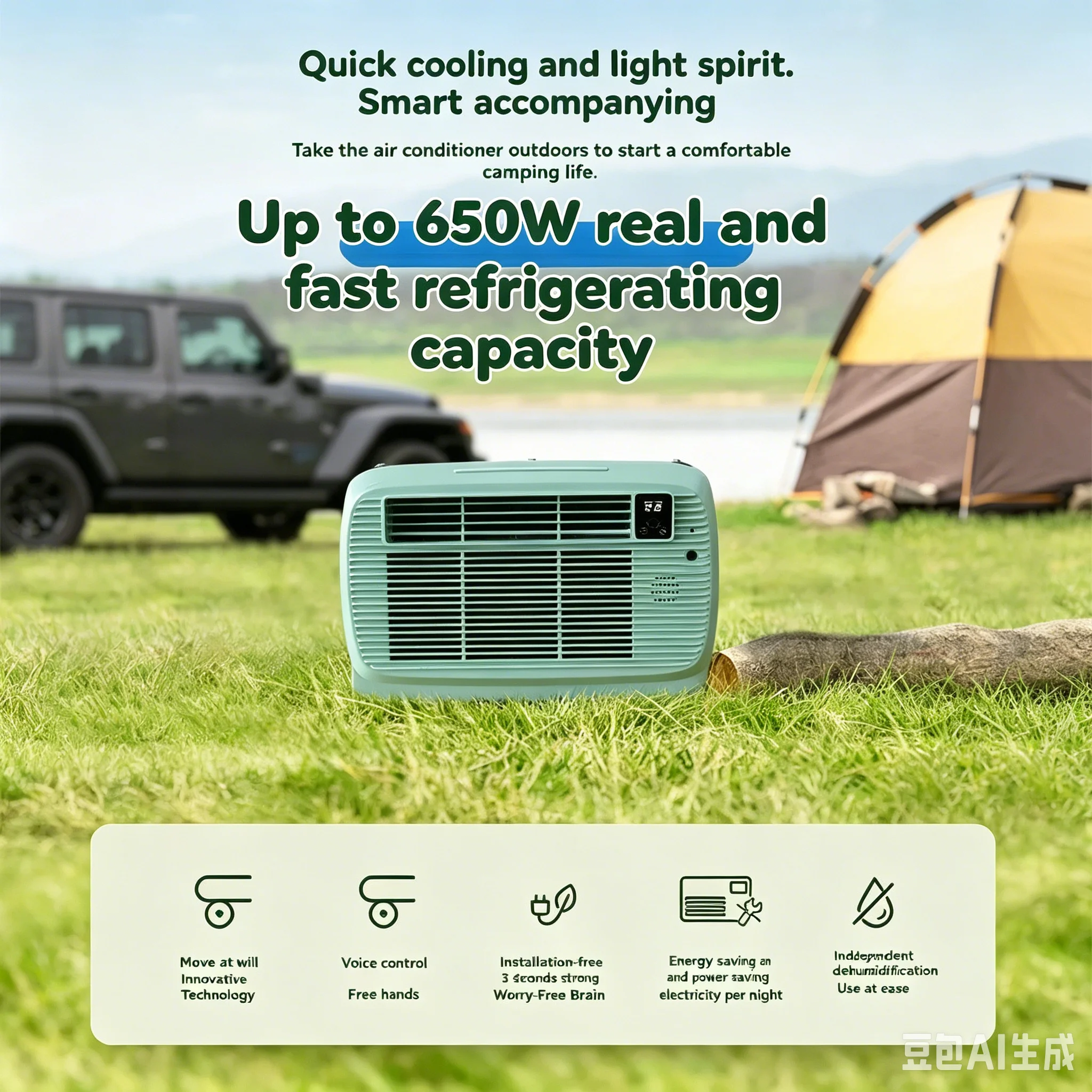 Mini Mobile Air Conditioner Por No Installation Cooling Fan Small Cooler hine For Hong Kong Taiwan Tent O
