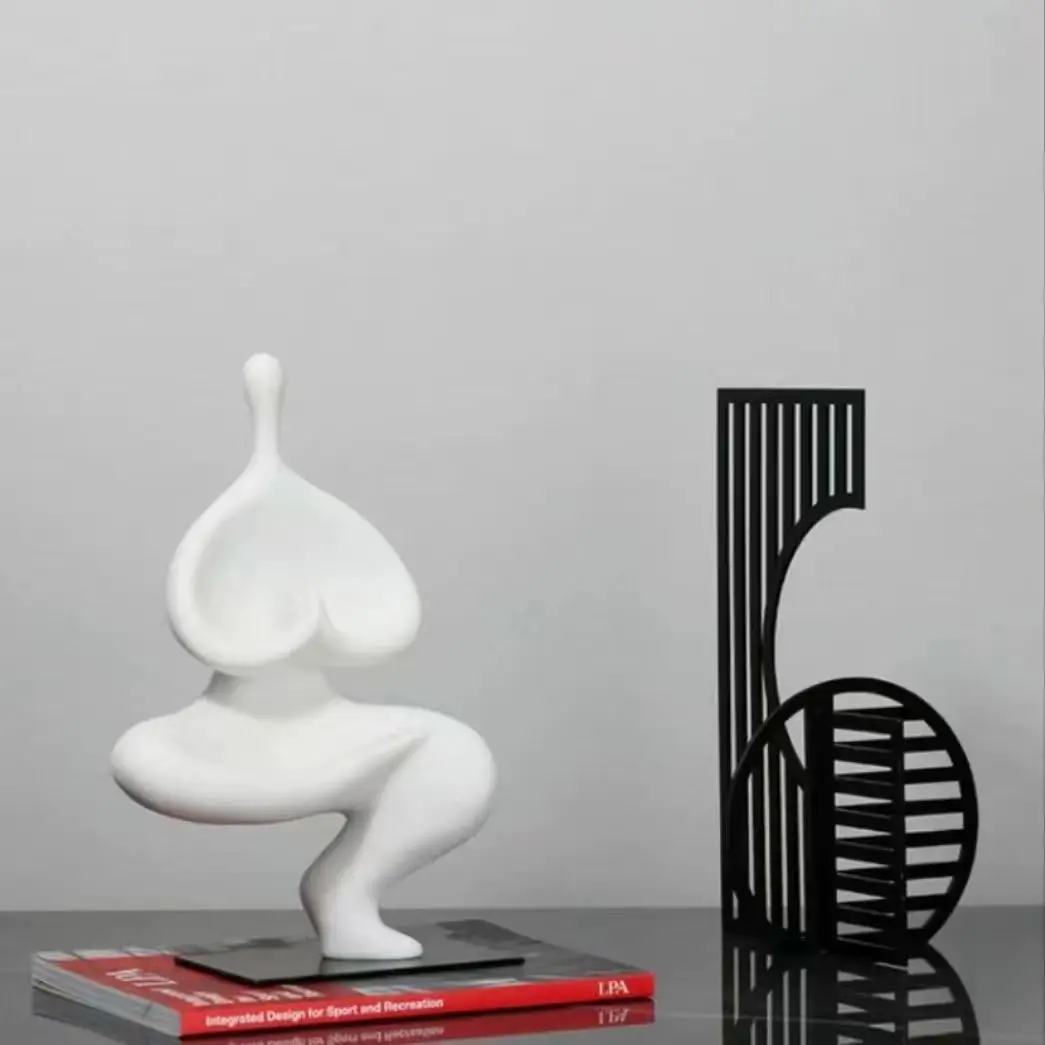 

Chinese Zen Yoga Character Ornament Living Room Wine Cabinet Office Model Room Entrance Home Accessories Art Decoration