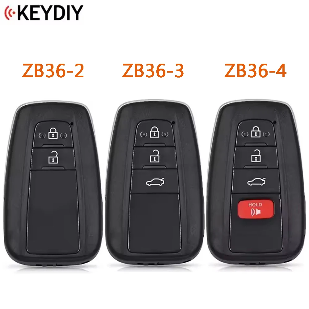 1 Piece KEYDIY Universal Smart Remote Key ZB36-2 ZB36-3 ZB36-4 for KD-X2 KD-MAX Car Key Fit More than 2000 Model