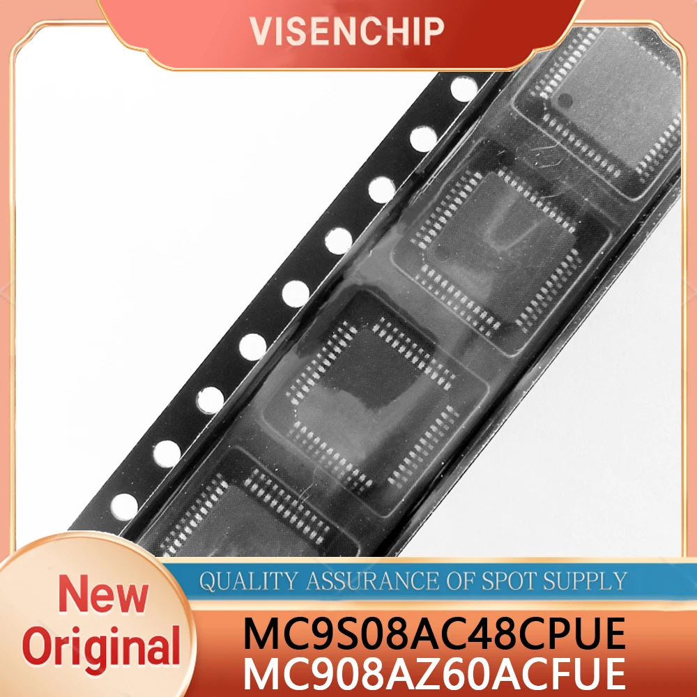 2pieces New Original MC908AZ60ACFUE 3K85K MC9S08AC48CPUE MC9S08AC48 CPUE QFP-64