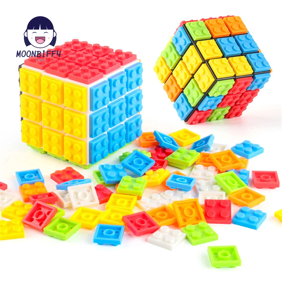 Specially DIY Series Bricks Magico Cube 3x3x3 Classical Enlighten Educational Building Blocks Toys for Children Kids Gift