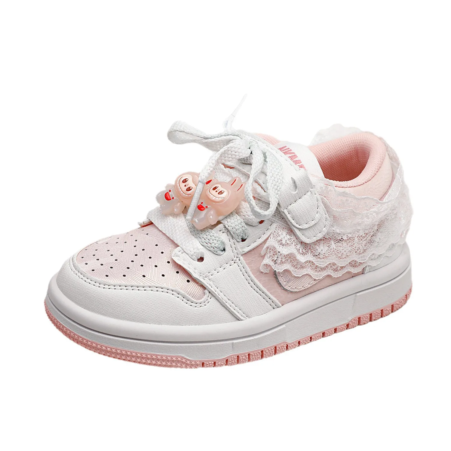 

2025 Autumn New Children's Boys and Girls Leather Sports Shoes Cartoon Kid Toddler Princess Lace Lightweight Running Sneaker