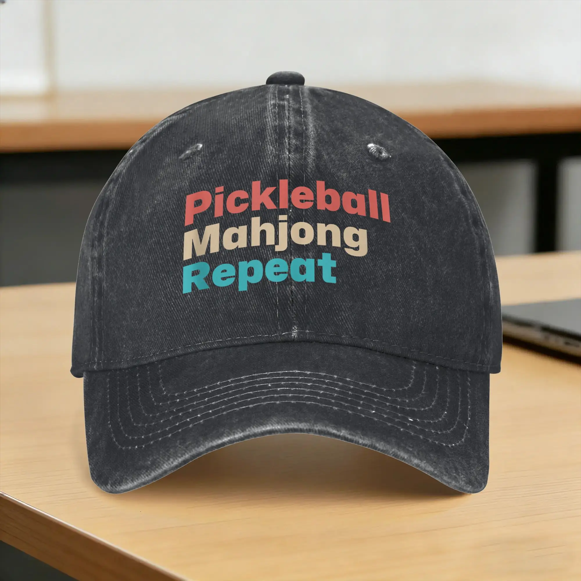 Pickleball Mahjong Repeat Funny Sun Baseball Cap  Unisex-Teens Design Hip Hop Hats Summer Trendy Hunting Camping Baseball Caps
