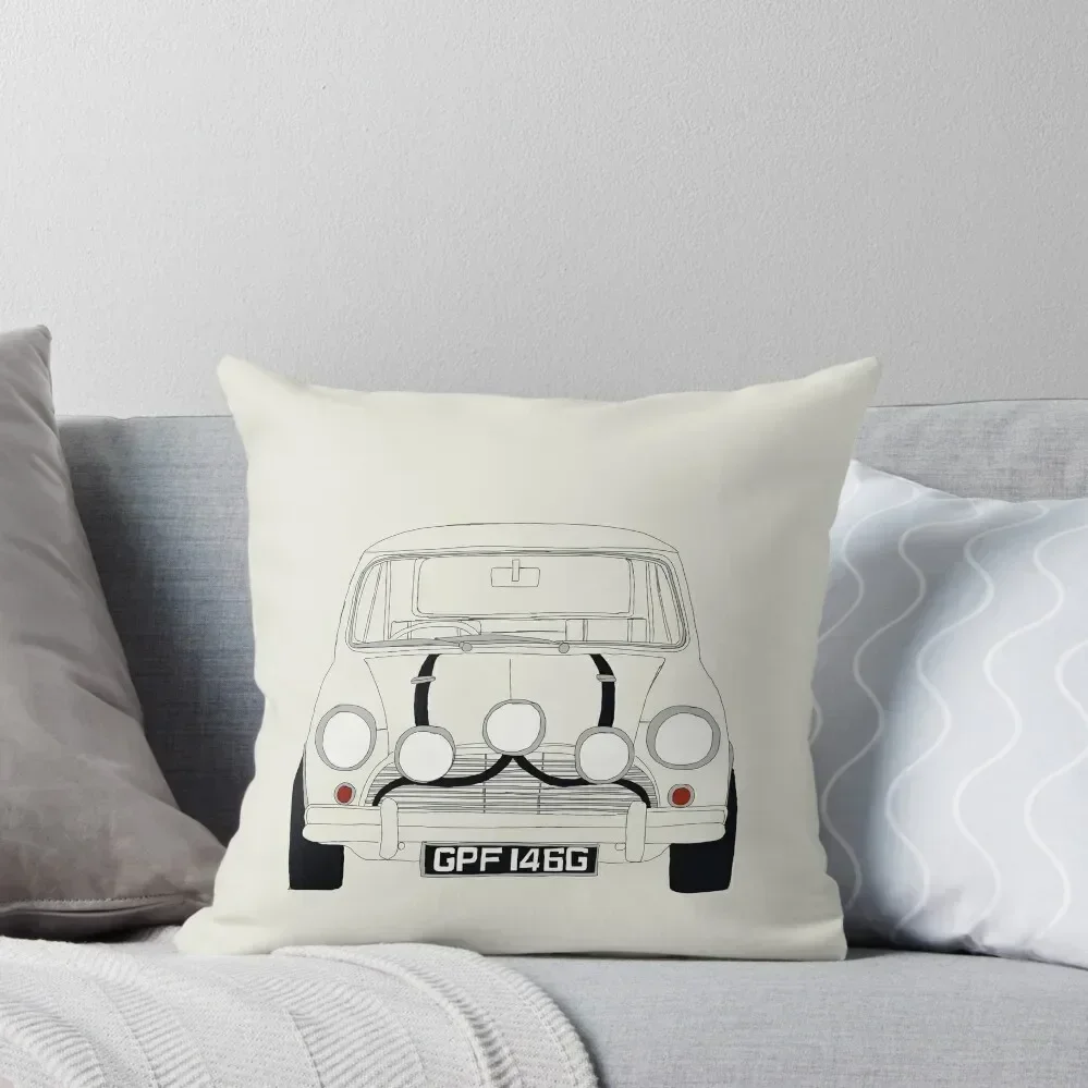 

White Original Mini Cooper - The Italian Job Throw Pillow bed pillows christmas ornaments 2025 ornamental pillows pillow